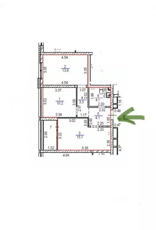 2-к кв. Свердловская область, Екатеринбург ул. Краснолесья, 10/4 (50.6 ... - Фото 2