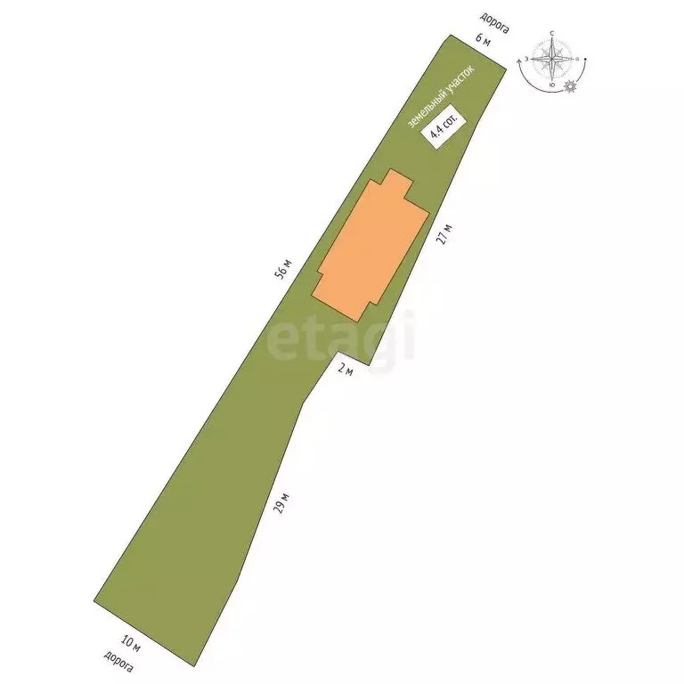 Дом в Севастополь, территория ТСН СНТ Строитель-2 (60 м) - Фото 1