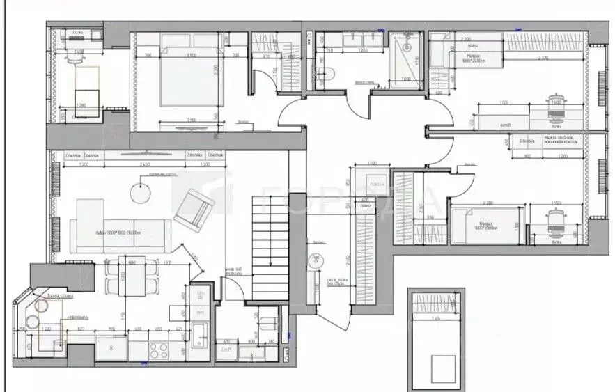 4-к кв. Алтайский край, Барнаул ул. Аванесова, 44 (123.2 м) - Фото 2