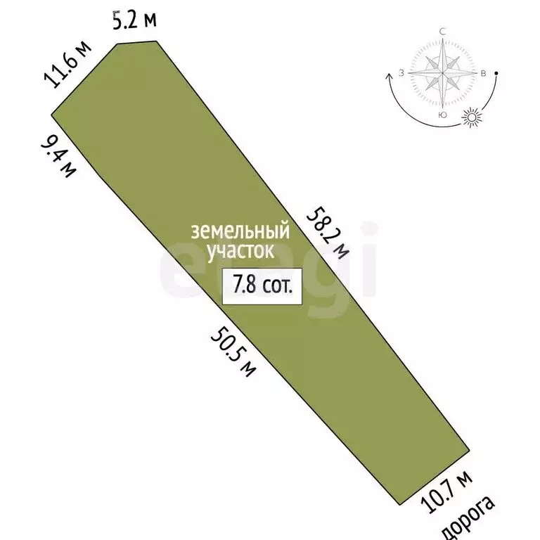 Участок в Севастополь, ТСН СНТ Орхидея (7.78 м) - Фото 1