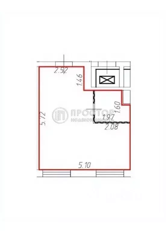 Студия Москва Дегунинская ул., 2К2 (24.6 м) - Фото 2