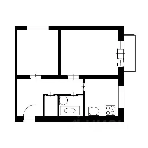 2-к кв. Челябинская область, Чебаркуль ул. Крылова, 14А (40.9 м) - Фото 2