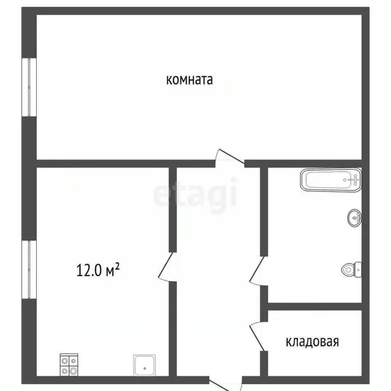 1-к кв. Ярославская область, Ярославль Кирпичная ул., 26 (43.8 м) - Фото 2