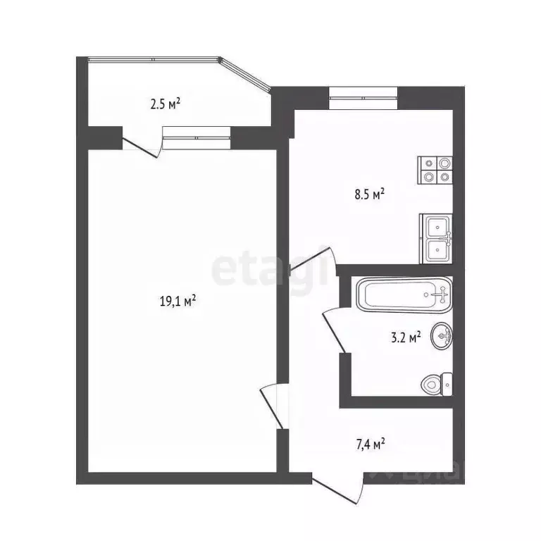 1-к кв. Москва Братиславская ул., 26 (38.2 м) - Фото 2