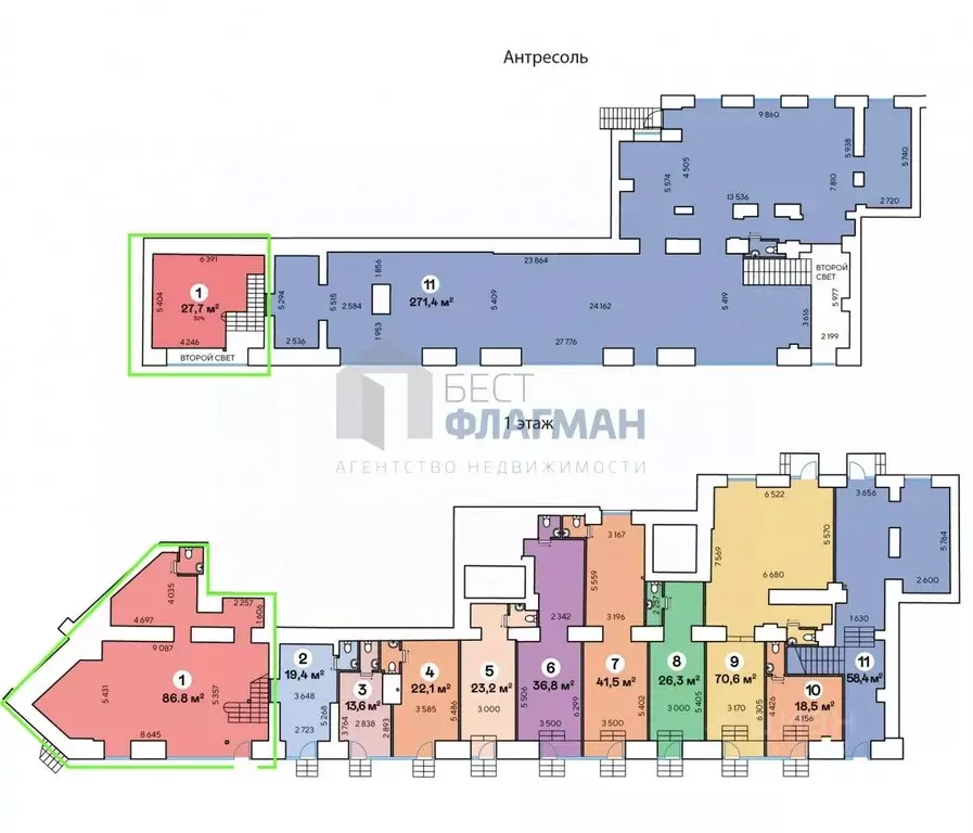 Помещение свободного назначения в Москва Ленинский просп., 70/11 (115 ... - Фото 2