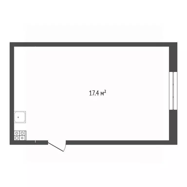 Комната Тюменская область, Тюмень Ткацкий проезд, 6 (17.4 м) - Фото 1