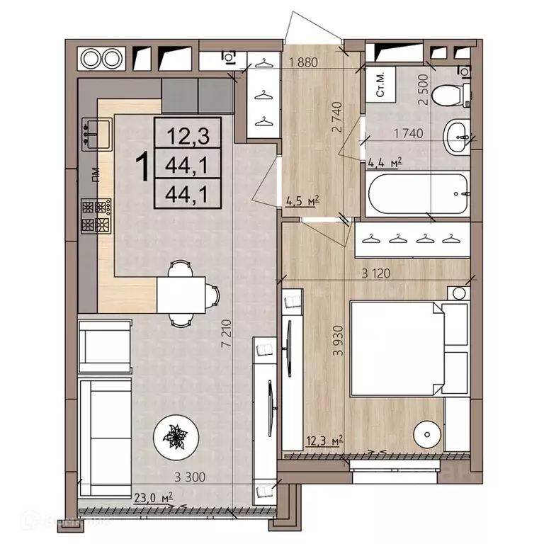 1-к кв. Рязанская область, Рязань пос. Шпалозавода, Окская Стрелка ... - Фото 2