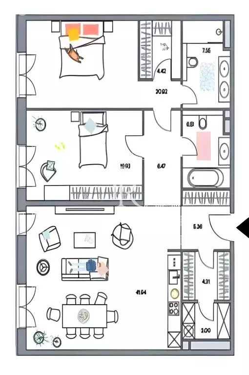 3-комнатная квартира: Москва, улица Костикова, 4к1 (121.5 м) - Фото 1