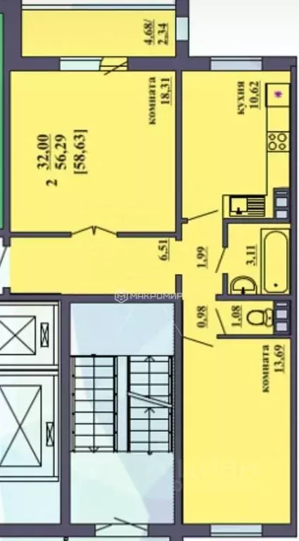 2-к кв. Челябинская область, Челябинск ул. Архитектора Александрова, 8 ... - Фото 1