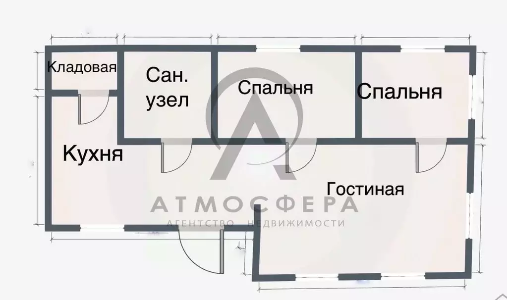 Дом в Краснодарский край, Апшеронск Исполкомовская ул. (90 м) - Фото 2