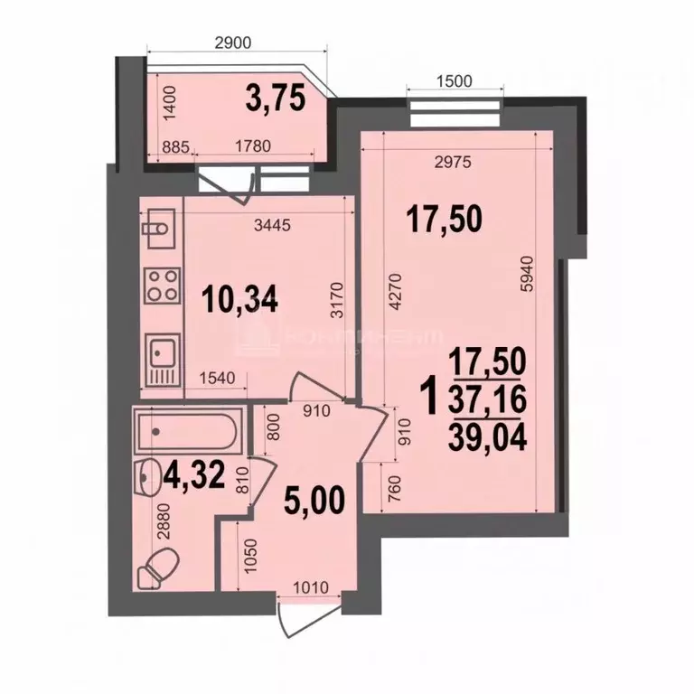 1-к кв. Владимирская область, Ковров ул. 9 Мая, 8 (39.04 м) - Фото 0