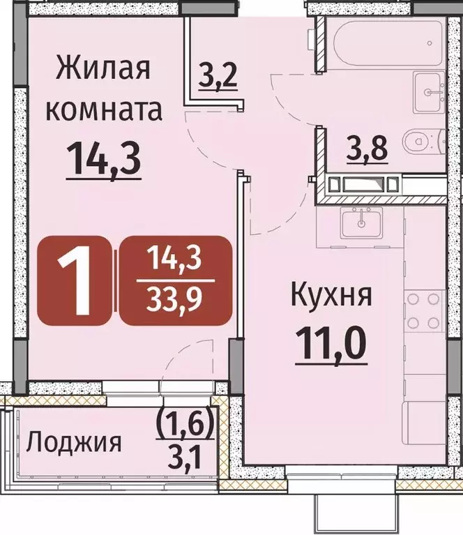 1-к кв. Чувашия, Чебоксары ул. Энергетиков (35.45 м) - Фото 0