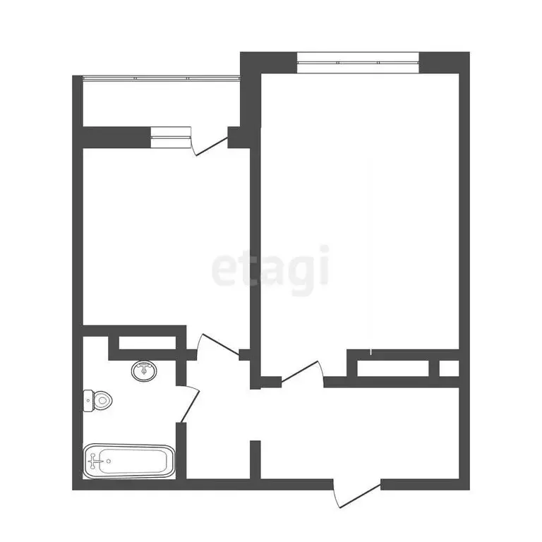 1-комнатная квартира: Тюмень, улица Вадима Бованенко, 4 (35.4 м) - Фото 1