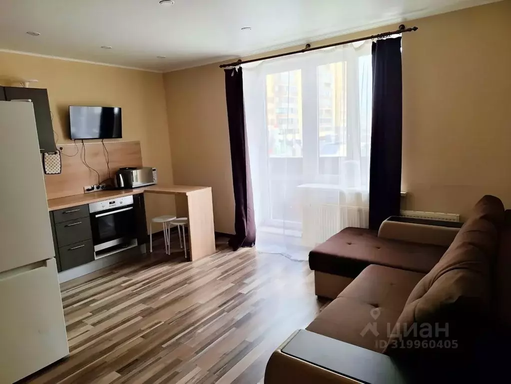 Студия Тюменская область, Тюмень ул. Беляева, 33к1 (27.0 м) - Фото 1