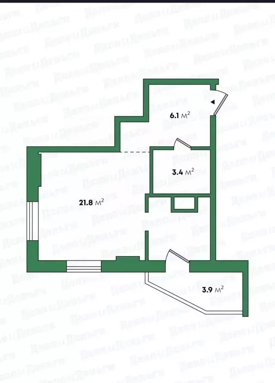 1-к кв. Кировская область, Киров ул. Архитектора Валерия Зянкина, 11 ... - Фото 2