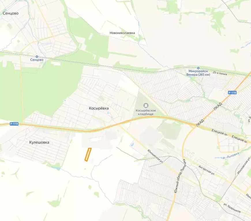 Участок в Липецкая область, Липецкий муниципальный округ ул. Орловская ... - Фото 1