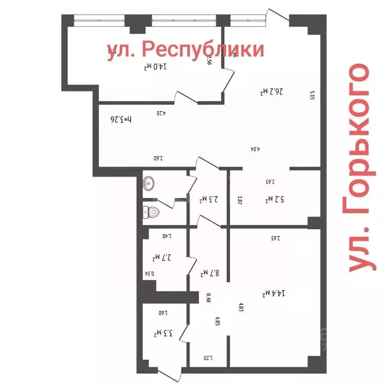 Торговая площадь в Красноярский край, Красноярск ул. Республики, 45 ... - Фото 1