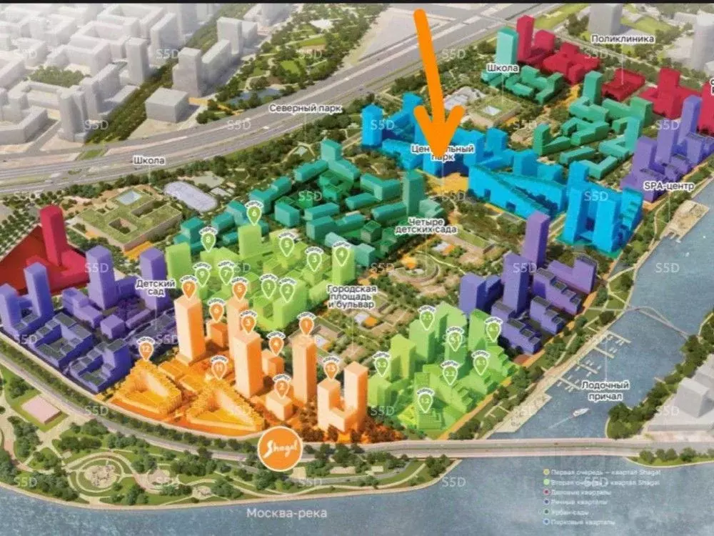 Офис в Москва 4-я оч., Шагал жилой комплекс, к2.6 (111 м) - Фото 2