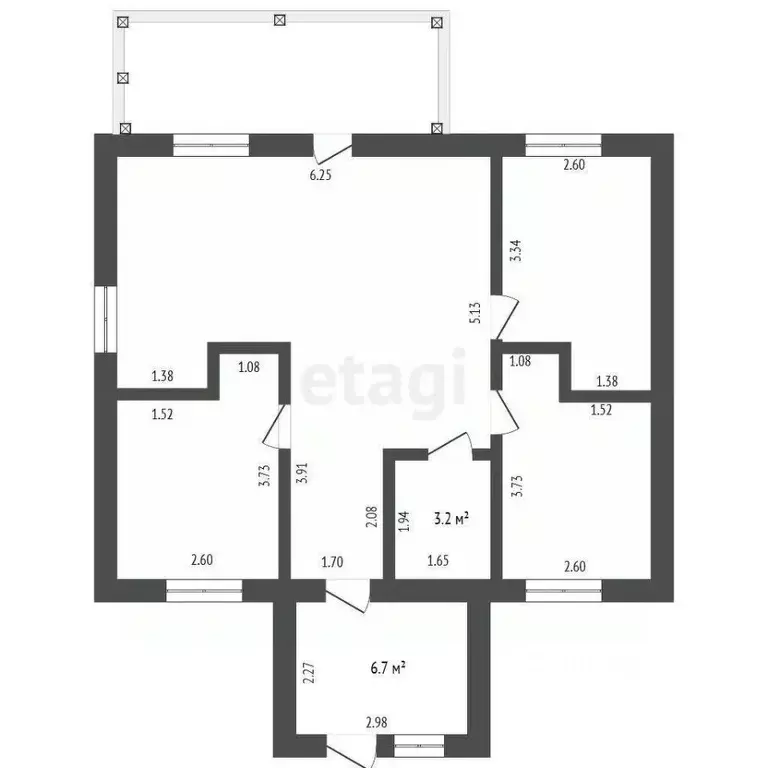 Дом в Пермский край, Пермский муниципальный округ, с. Култаево бул. ... - Фото 2