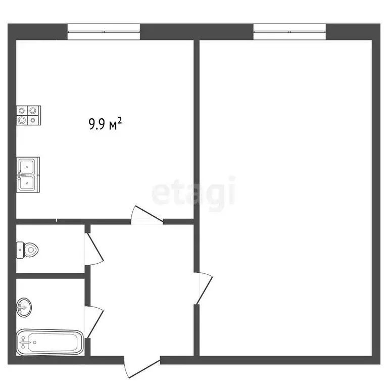 2-комнатная квартира: Рыбинск, Советская улица, 4 (52 м) - Фото 1