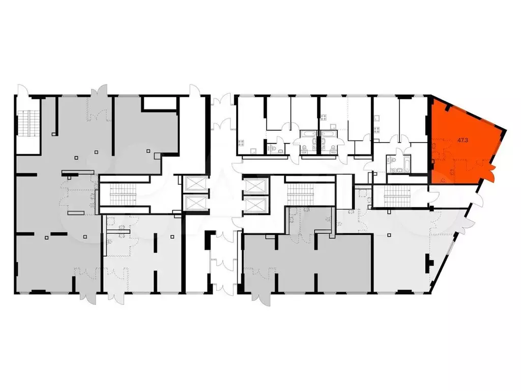 Сдам помещение свободного назначения, 47.3 м - Фото 1