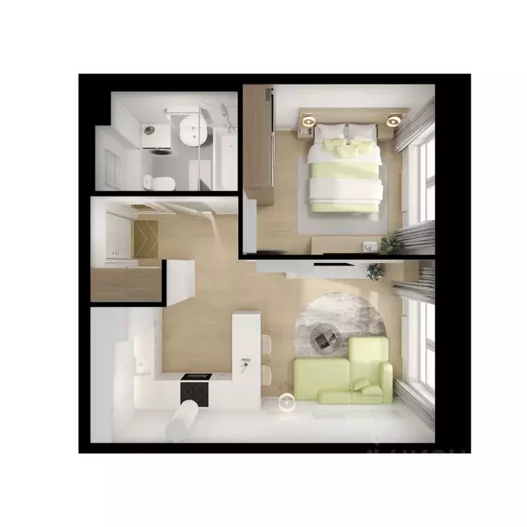 1-к кв. Москва Люблинский парк жилой комплекс, к18-20 (35.7 м) - Фото 1