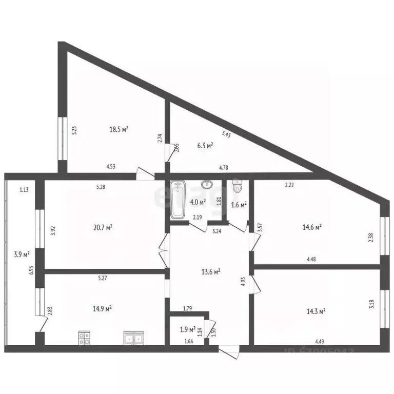 4-к кв. Забайкальский край, Чита Смоленская ул., 104 (130.0 м) - Фото 1