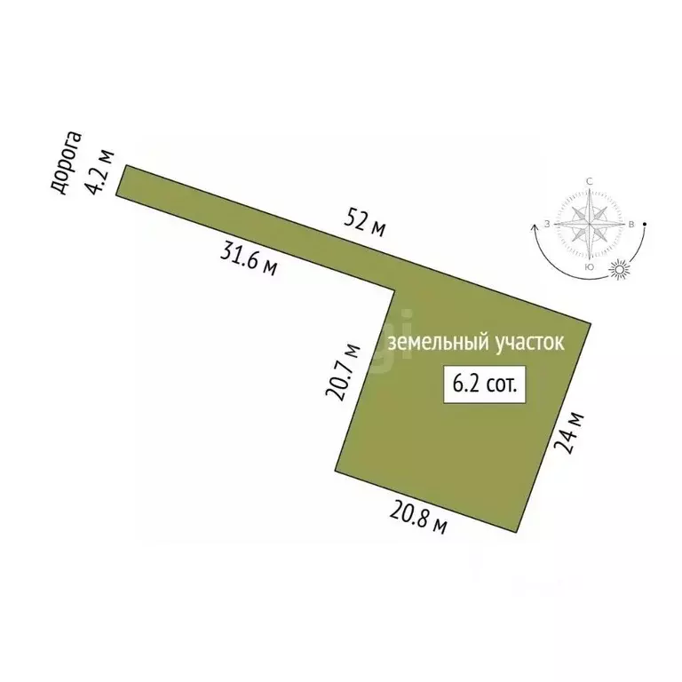 Участок в Крым, Симферопольский район, Добровское с/пос, с. Пионерское ... - Фото 2