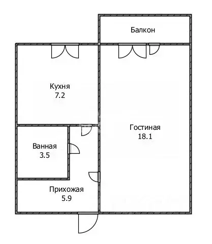 1-к кв. Ульяновская область, Ульяновск просп. Авиастроителей, 15 (35.0 ... - Фото 1