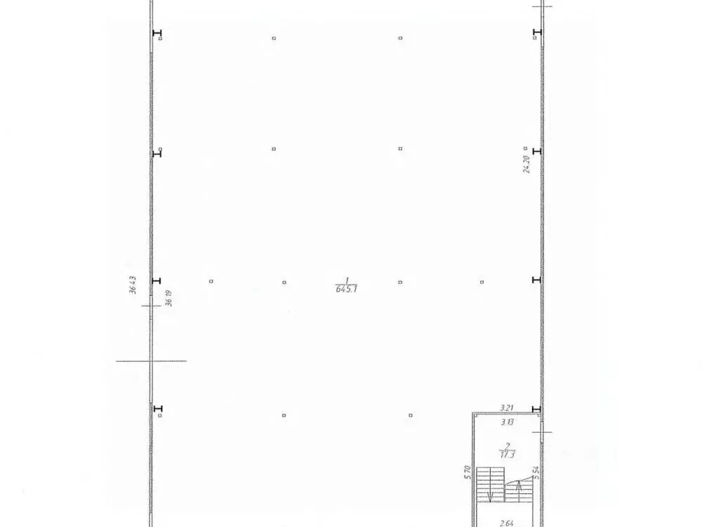 Склад в Московская область, Лосино-Петровский ул. Чкалова, 42к1 (1462 ... - Фото 2