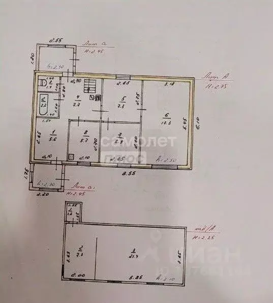 Дом в Липецкая область, Грязинский муниципальный округ, с. Фащевка ул. ... - Фото 2