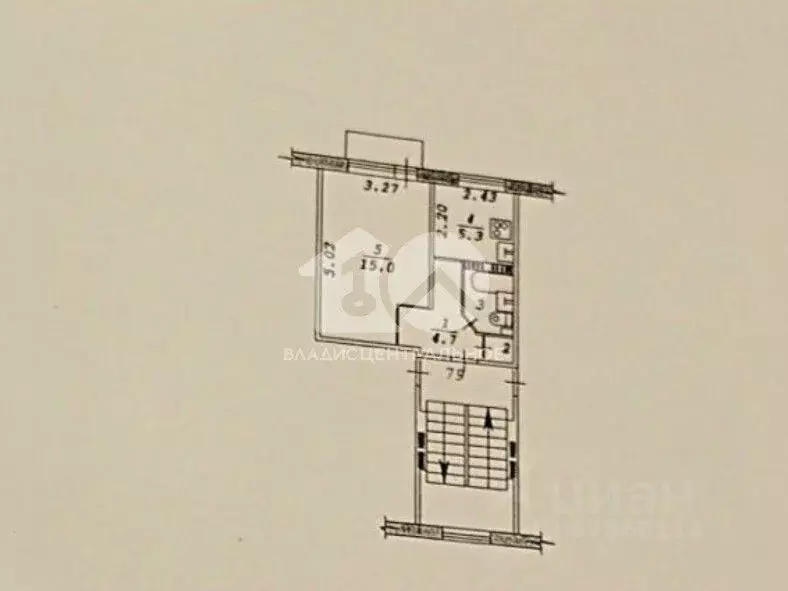 1-к кв. Новосибирская область, Новосибирск Киевская ул., 24 (28.5 м) - Фото 2