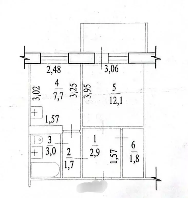 1-комнатная квартира: Вяземский, Коммунистическая улица, 33 (29.2 м) - Фото 1