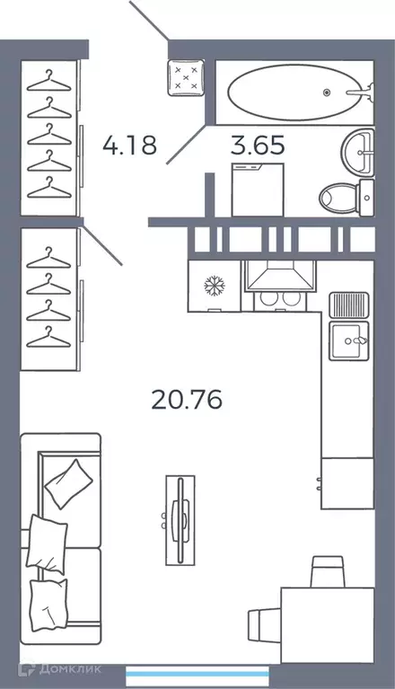 Продаётся 1-к квартира, 28.5 м - Фото 0