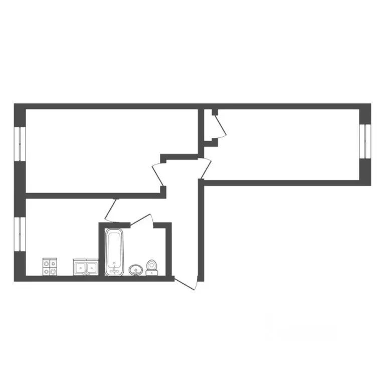 2-к кв. Тюменская область, Тюмень ул. Ветеранов Труда, 5 (47.0 м) - Фото 2