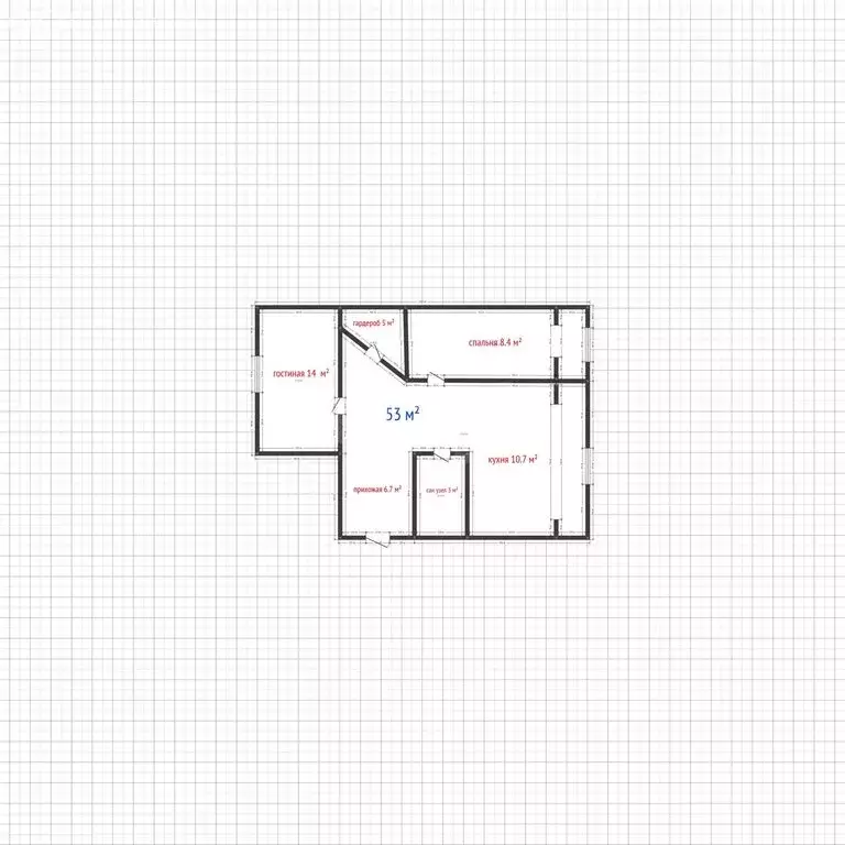 2-комнатная квартира: Каспийск, улица Хизроева, 21 (53 м) - Фото 1