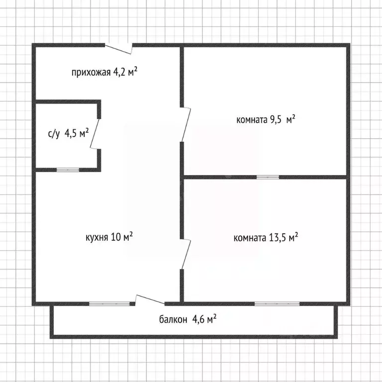 2-к кв. Адыгея, Гиагинская ст-ца ул. Заводская, 1К (46.3 м) - Фото 2