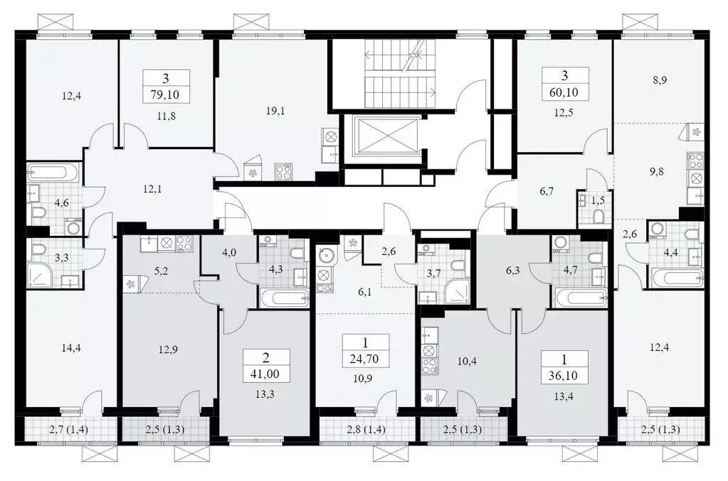 Студия Москва Бунинские Кварталы жилой комплекс, 7.1 (24.7 м) - Фото 1