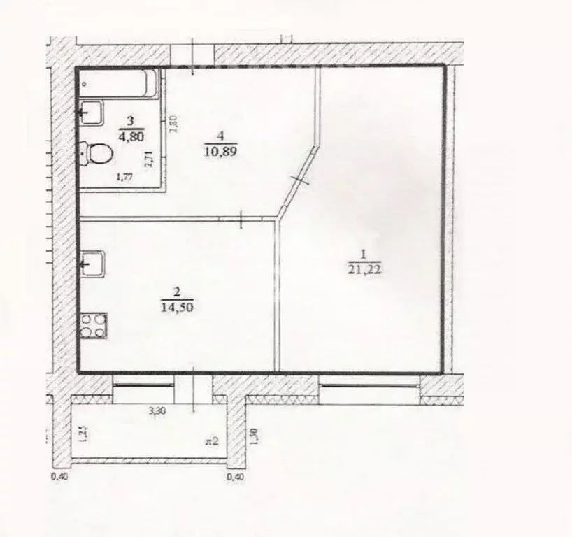 1-к кв. Ульяновская область, Ульяновск ул. Киндяковых, 34 (50.0 м) - Фото 2