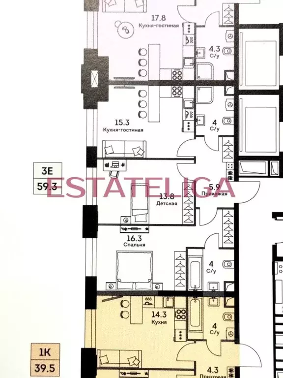 2-к кв. Москва ул. Архитектора Власова, 71к1 (60.0 м) - Фото 2