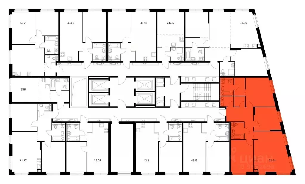 3-к кв. Москва Очаковское ш., 9А (90.3 м) - Фото 1