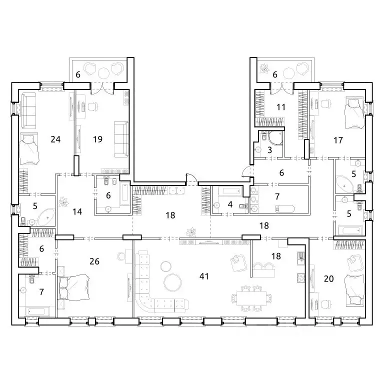 Свободной планировки кв. Санкт-Петербург проезд Петровская коса, 6к1 ... - Фото 1