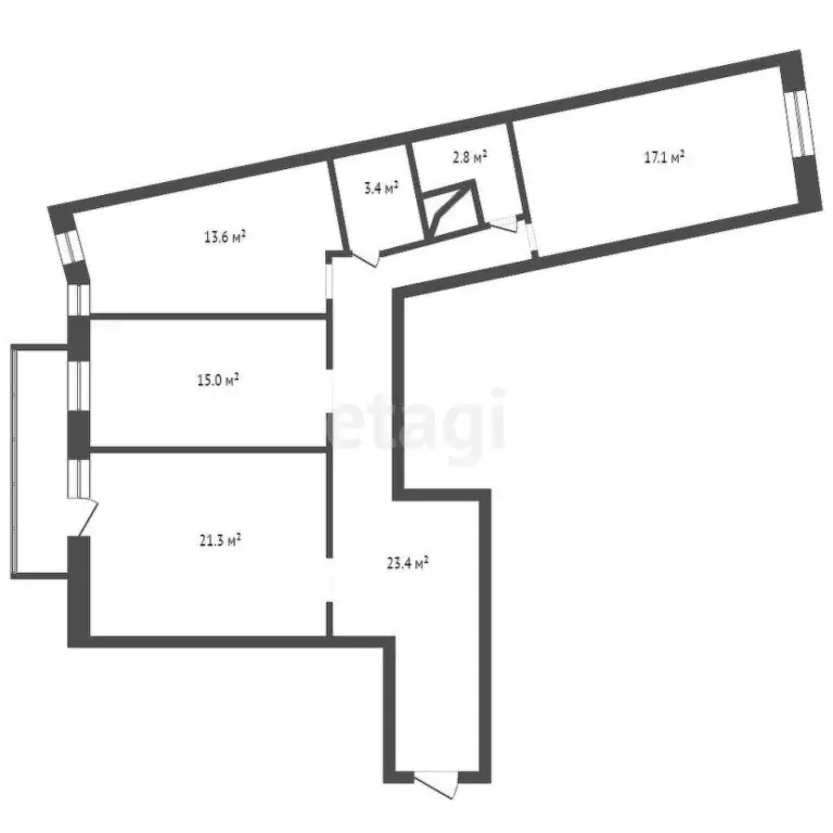 3-к кв. Красноярский край, Красноярск ул. Академика Киренского, 2и ... - Фото 2