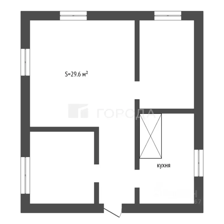Дом в Кемеровская область, Новокузнецк ул. Макаренко, 13 (30 м) - Фото 2