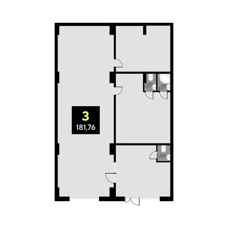 Офис (181.76 м) - Фото 2