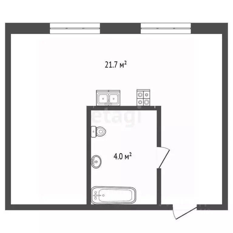 Студия Тюменская область, Тюмень ул. Рационализаторов, 22 (21.7 м) - Фото 0