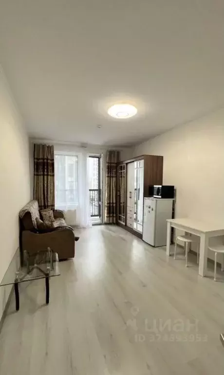 Студия Санкт-Петербург ул. Верхне-Каменская, 11к1 (27.0 м) - Фото 1