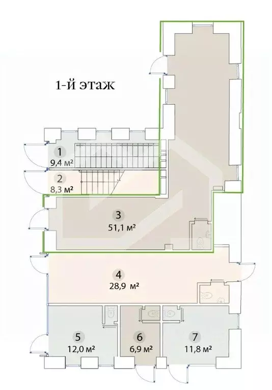 Помещение свободного назначения в Москва ул. Бахрушина, 36/14С3 (51 м) - Фото 2
