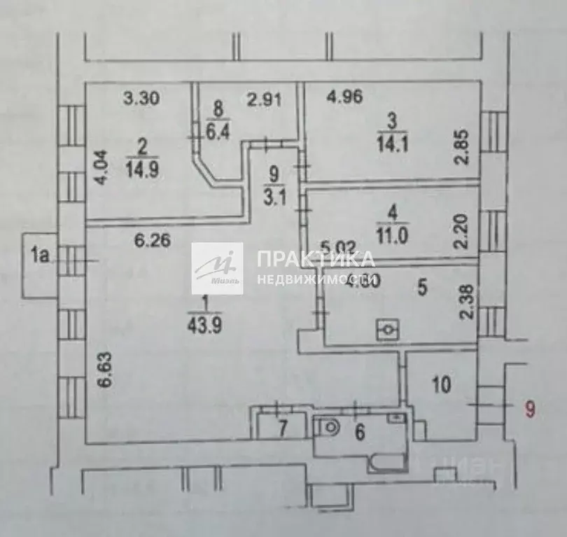 4-к кв. Москва Благовещенский пер., 5 (114.0 м) - Фото 2