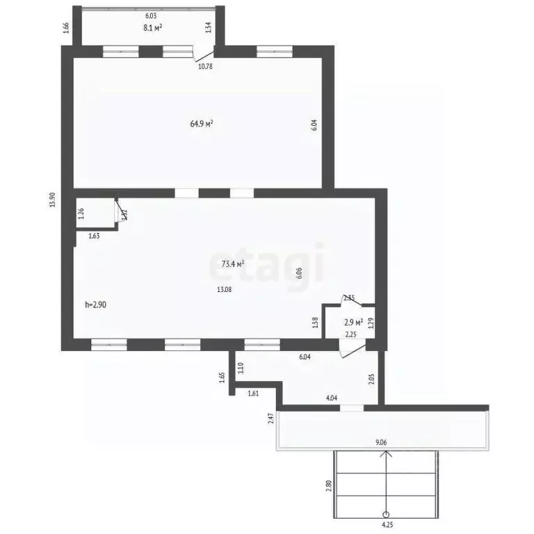 Торговая площадь в Тюменская область, Тюмень ул. Московский Тракт, ... - Фото 1